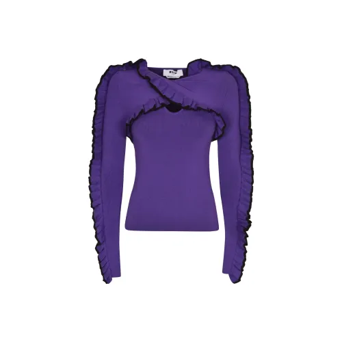 MSGM Фиолетовые Женские Свитеры