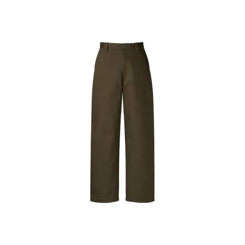 UNIQLO Темно-умбровые Мужские Повседневные Штаны