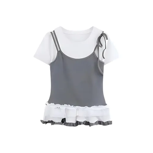 KKX Стандартная футболка Женская Белая