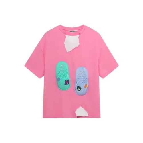 ANDREA MARTIN Облегающая прямая рубашка T женская розовая