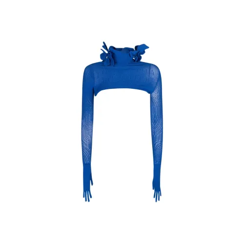 Off Белый CROP TOP Женский Синий