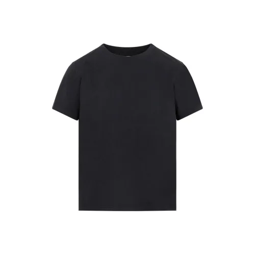 KHAITE Стандартная T-рубашка Женская Черная