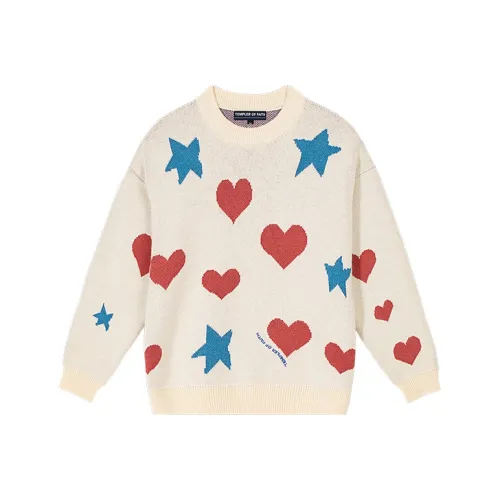 TEMPLER OF FAITH Белый Унисекс Свитеры