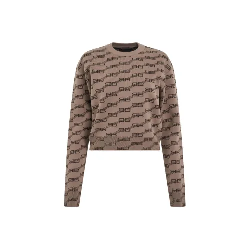 Balenciaga SS23 Свитер Регулярный крой Женский Весенний Комплект Коричневый