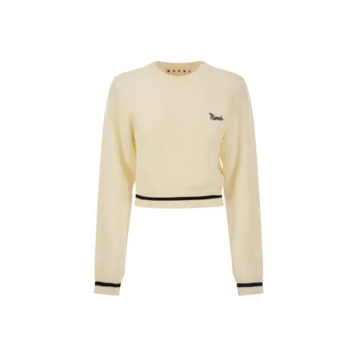 MARNI Экрю Женские Свитеры