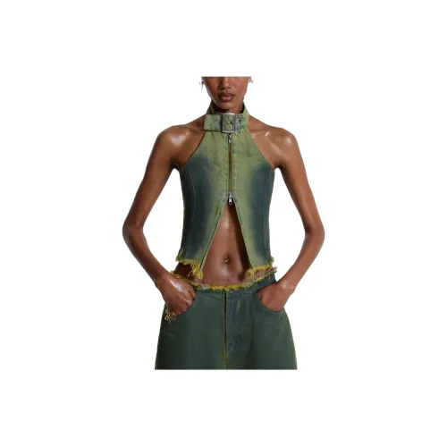 Jaded London Зеленый Женские Короткие Топы