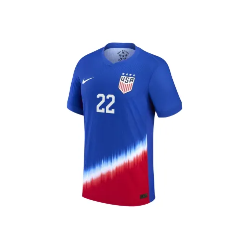 nike Trinity RODMAN USWNT 2024 Match Гостевой Футбол Джерси Мужской Королевский синий