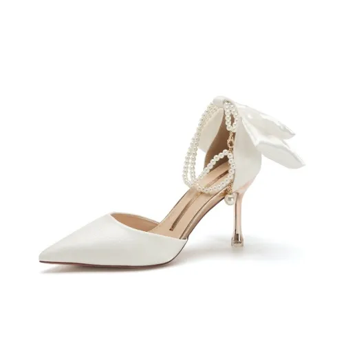 ZUOMILUO Высокие каблуки Женские Экрю