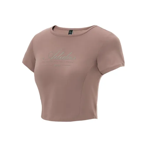 Adidas T-Shirt Женская Розовый Коричневый