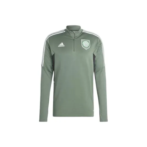 Adidas Celtic FC CONDIVO 22 Тренировки Топ Футбол Джерси Унисекс Oxidation Зеленый