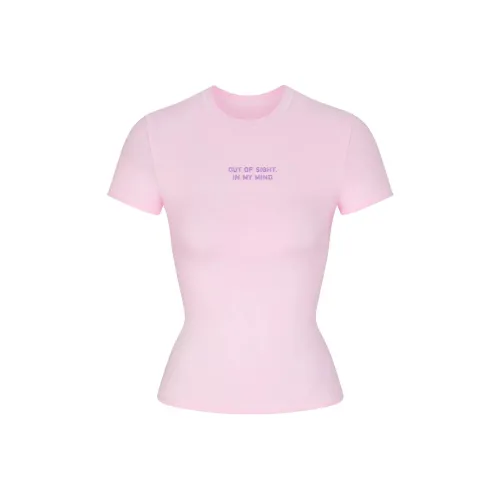 SKIMS Valentine's Day Collection T-Shirt Женская Baby Pink Light Pink