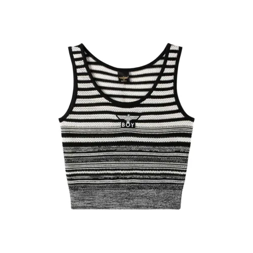 Boy London Майка Женская Черный Белый