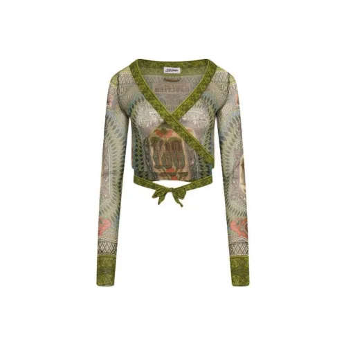 Jean Paul Gaultier CROP TOP Женские Зеленый