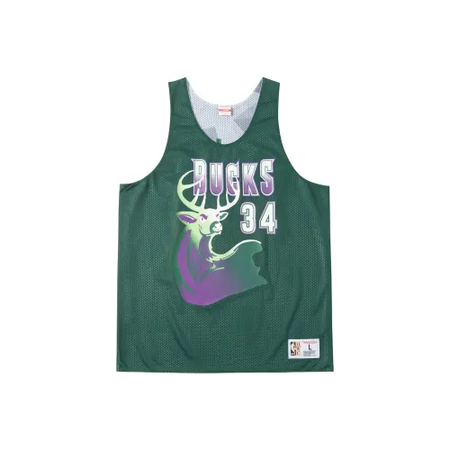 MITCHELL NESS Баскетбольная Джерси Milwaukee Bucks Унисекс Зеленая