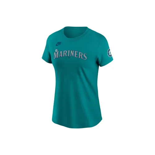 nike T-Shirt Женская Аква Зеленый