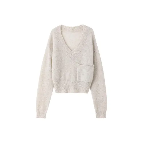 Miss Ha Ya Бегония Дымчато-розовый Женские Свитеры