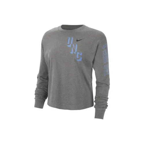 nike Т-рубашка с рукавом женская темно-серая