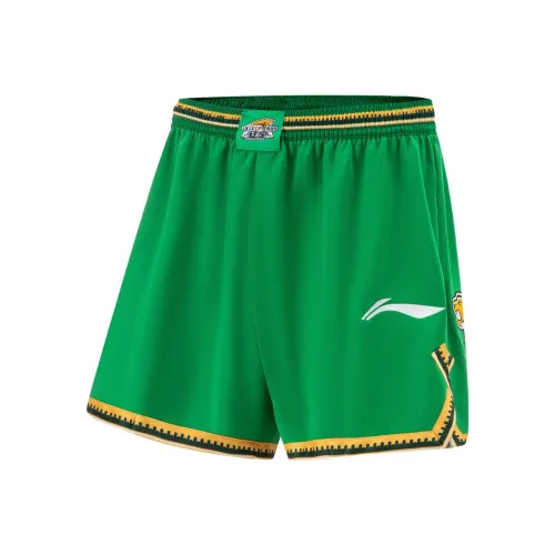 LINING CBA Collection Professional Basketball Collection Баскетбольные шорты Мужские Полевой зеленый