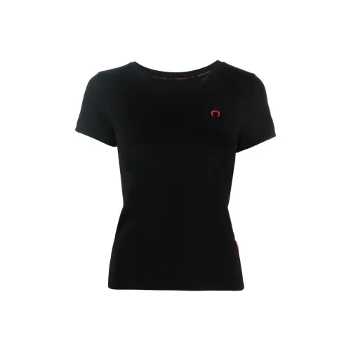 Marine Serre Черные Женские Рубашки T