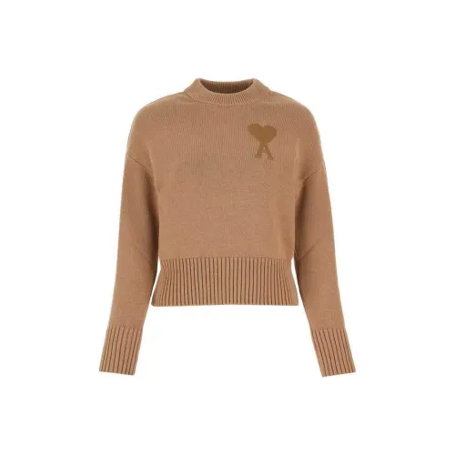 AMIPARIS SS21 Облегающий свитер женский светлый умбра