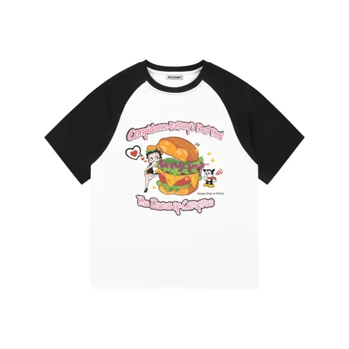 Betty Boop T-Shirt Унисекс Белый Черный