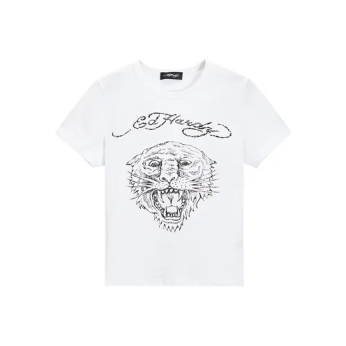 Ed Hardy Белые Женские Футболки