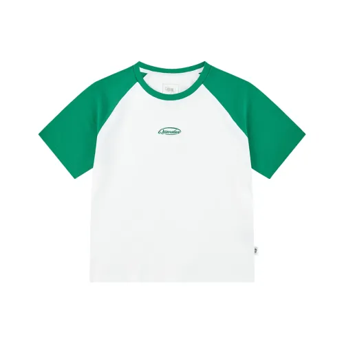 QIAODAN T-рубашка WOMEN'S JORDAN Белый Зеленый Жаба