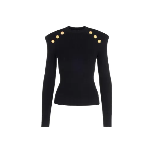 BALMAIN SS23 Свитер Женский Черный