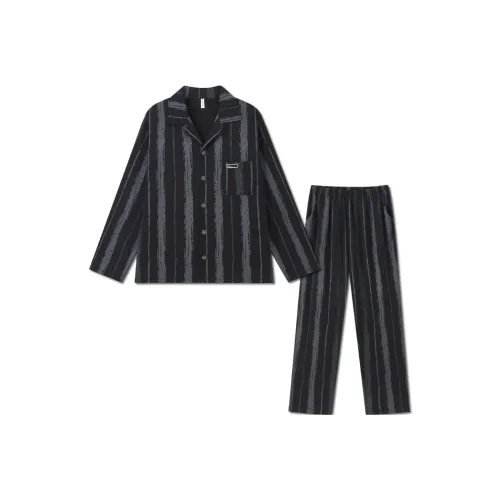 LUYOUYE Пижамный комплект Мужской Элегантный Черный