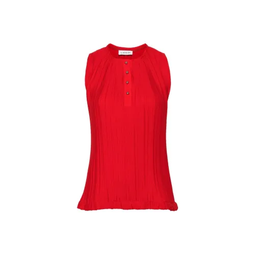 Lanvin SS24 T Рубашка Женская Blood Красный