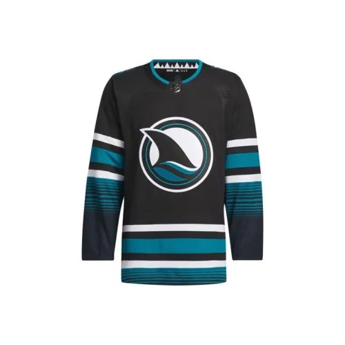 Adidas Sharks Третье Джерси Хоккей Одежда Мужская Черная