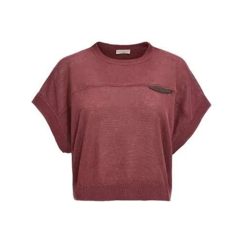 BRUNELLO CUCINELLI SS23 Свитер Женский Красный