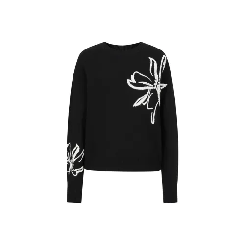 JZ. ANNAKRO Свитер Женский Без рисунка Черный