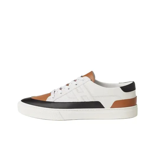 HERMES Deep Low Топ Скейтборд Кроссовки Мужские Белые