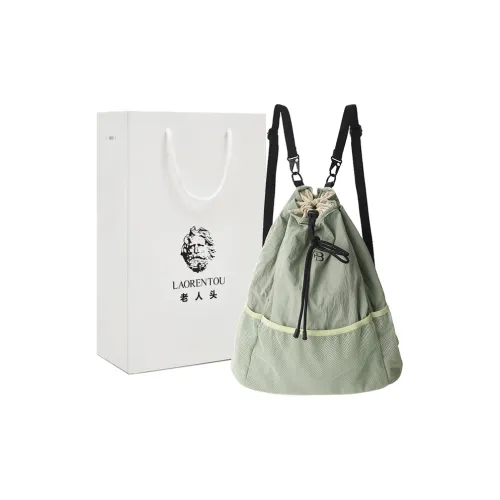 Old Man's Head Ткань Рюкзак Унисекс Зеленый Черный