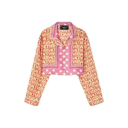 VERSACE CROP TOP Женские Оранжевый