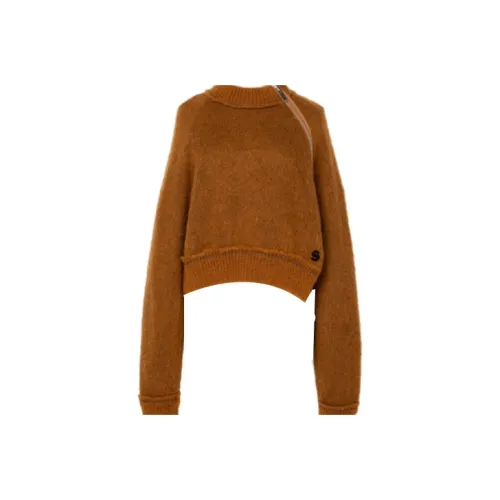 Sacai Желтые Женские Свитеры