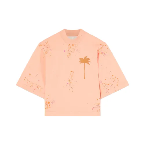 PALM ANGELS Оранжево-красные Женские Короткие Топы