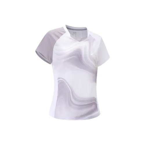 DECATHLON Реглан-рукав Т-рубашка Женская Светло-розовая Фиолетовая