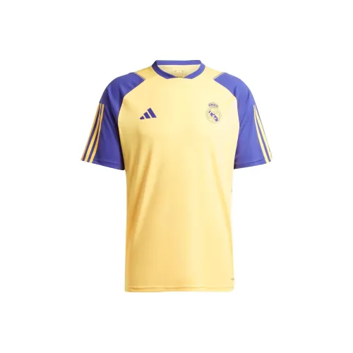 Adidas Real Madrid TIRO 23 Тренировки Джерси Футбол Джерси Мужской Желтый