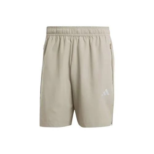 Adidas Gym+ Тренировки Плетеные шорты Спортивные шорты Мужские Pebble Серебристо-серый