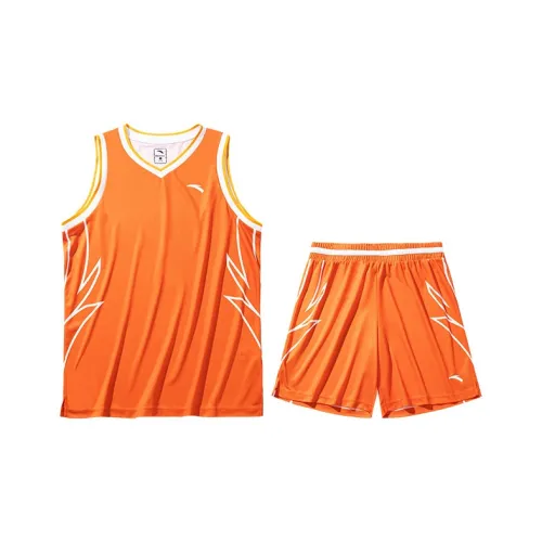 ANTA Basketball Collection Баскетбольный костюм мужской Hot Оранжевый Flame Orange Чисто белый