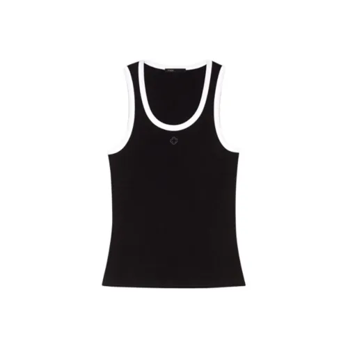 Maje Майка Женская Черная Белая