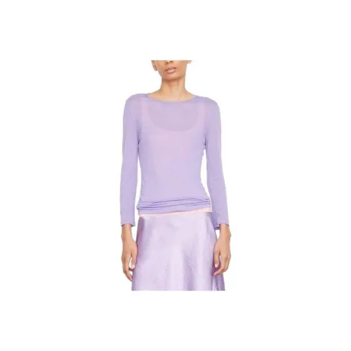 VINCE Фиолетовые Женские T-рубашки