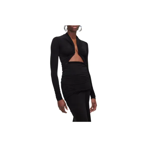RICK OWENS Черные Женские Т-рубашки