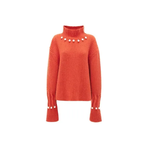 JW Anderson Апельсиновые Женские Свитеры