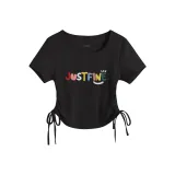 Чёрный (Многоцветный текст, центральный логотип)