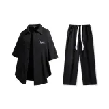 Комплект одежды (Черная рубашка + Черные джинсы)