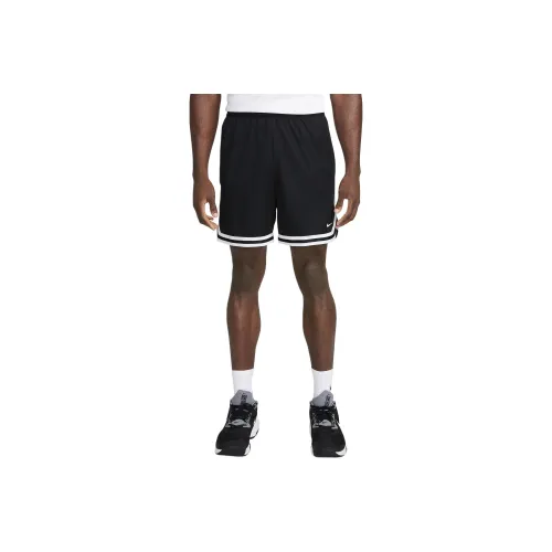 nike DNA Dri Fit Баскетбольные шорты Мужские Черный Белый Белый
