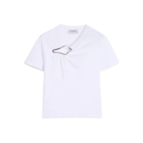 Lanvin SS24 T Рубашка Женская Оптический Белый Цвет